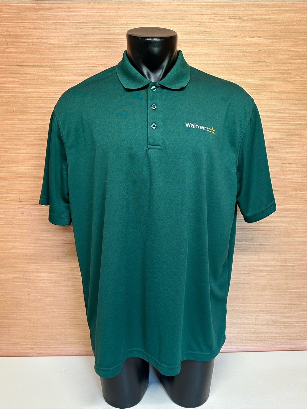 Green Walmart Management Team Short Sleeve Polo Shirt Adult Size XXL